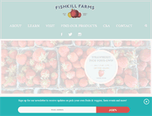 Tablet Screenshot of fishkillfarms.com